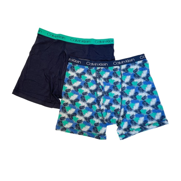 CALVIN KLEIN 2 Pack Boys Cotton Stretch Boxer Briefs - NWT - Size XL - Picture 3 of 3